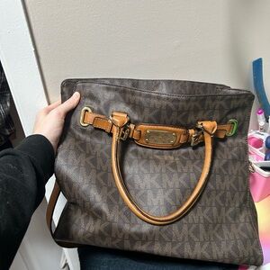 Michael Kors Brown Monogram Tote